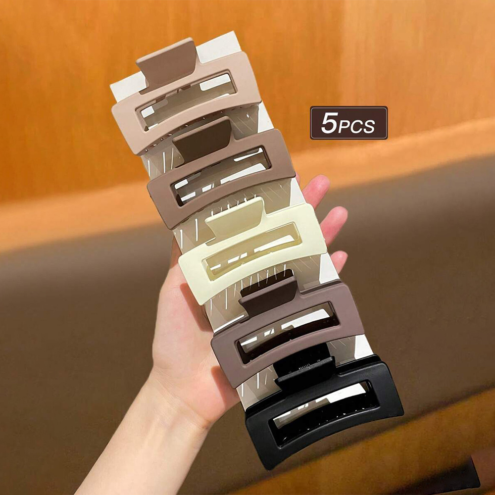 Haarspangen 8 Stück, Schwarz, Rutschfest – Metall Snap Clips Für Alle Haartypen, 5,1 Cm, Zum Frisieren, Für Pony & Alltag