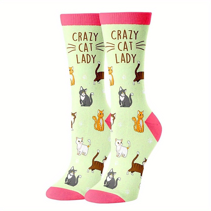 E-shop 1 Paar Damen-Socken mit verrückten Katzen, Hühnern, Bienen & Damenpartien (Zehen) – Lustige Geschenksocken für Partys, Geschenkidee für