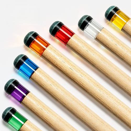 3 pack billiard cue tips transparent acrylic cue tips replacement and repair additions for billiard cues made of high acrylic material featuring great fitness and colors