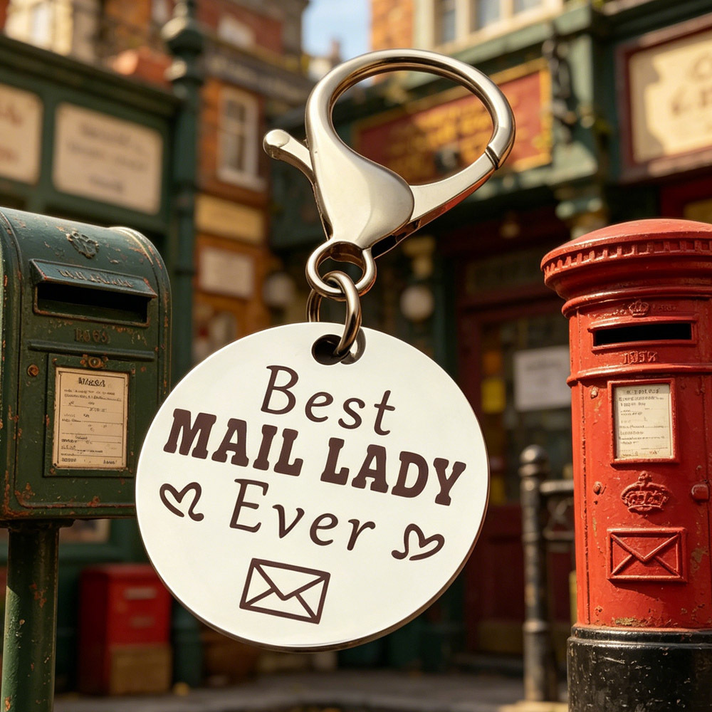 TEMU Stainless Steel "best Ever" Keychain| Ideal For Postal Workers, Retirement, Thanksgiving, Birthday Gifts