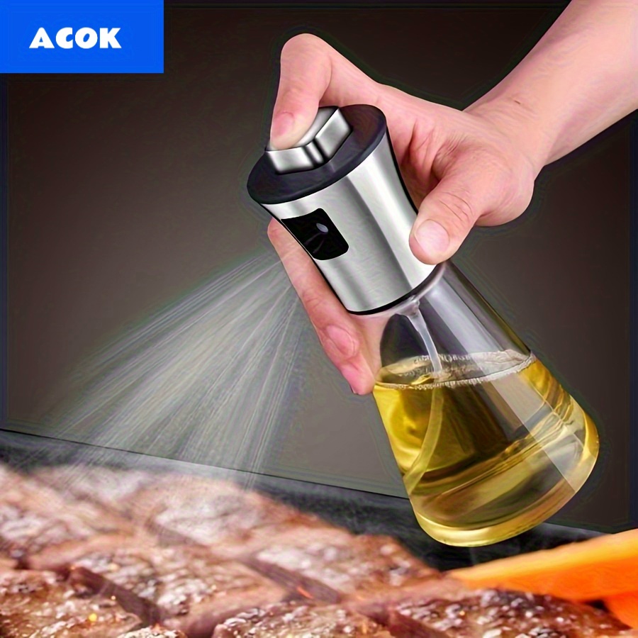 oil sprayer for cooking stainless steel oil spray bottle pressurized spray glass oil spray pot kitchen olive oil cooking   oil spray bottle christmas essentials