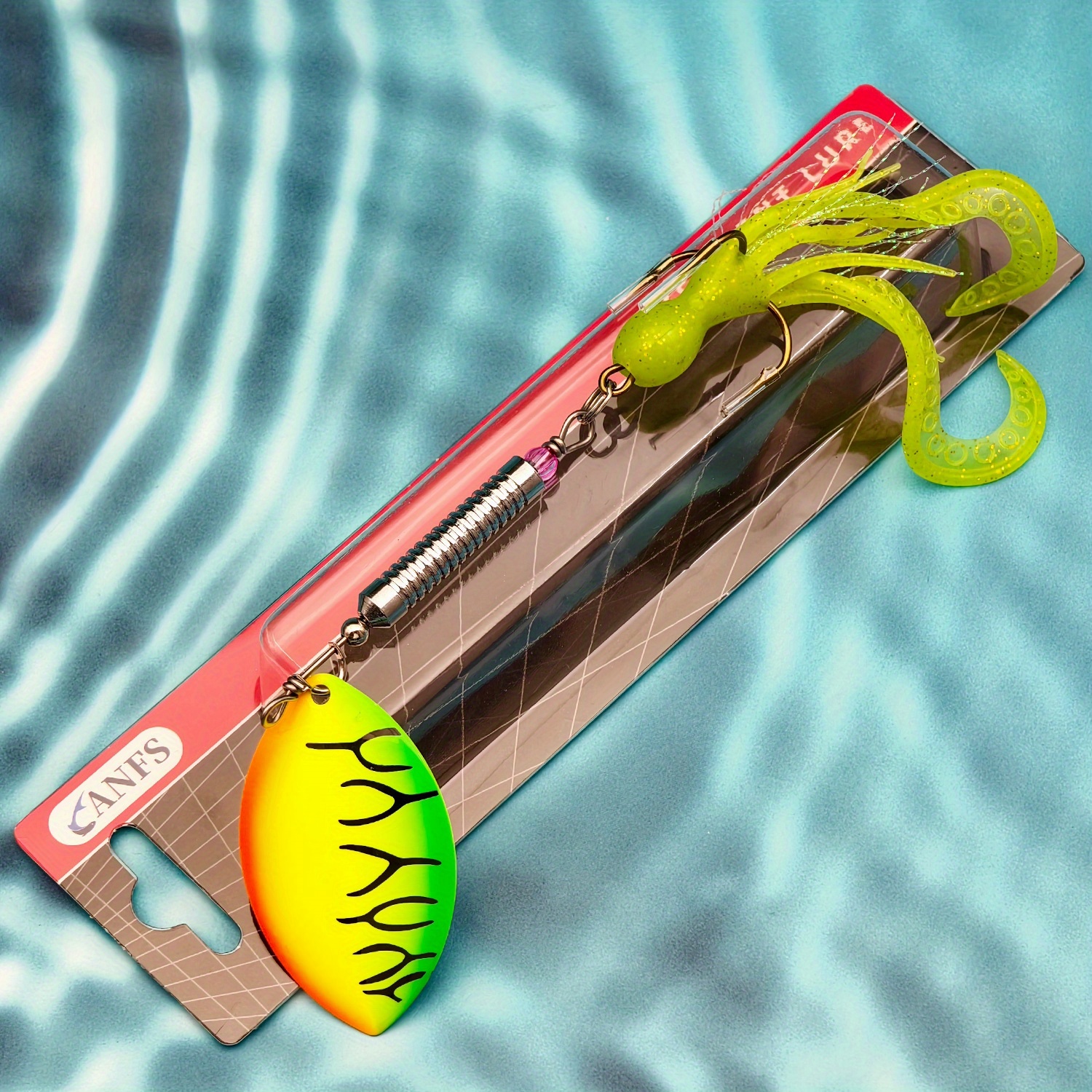 Anfs Heavy Metal Musky Pike Spinner Bait - Cool Fishing Lure For , Ideal For Trout, , Walleye, Perfect Gift For Fishing Enthusiasts, Christmas Fishing Gift, Copper Fishing Lure