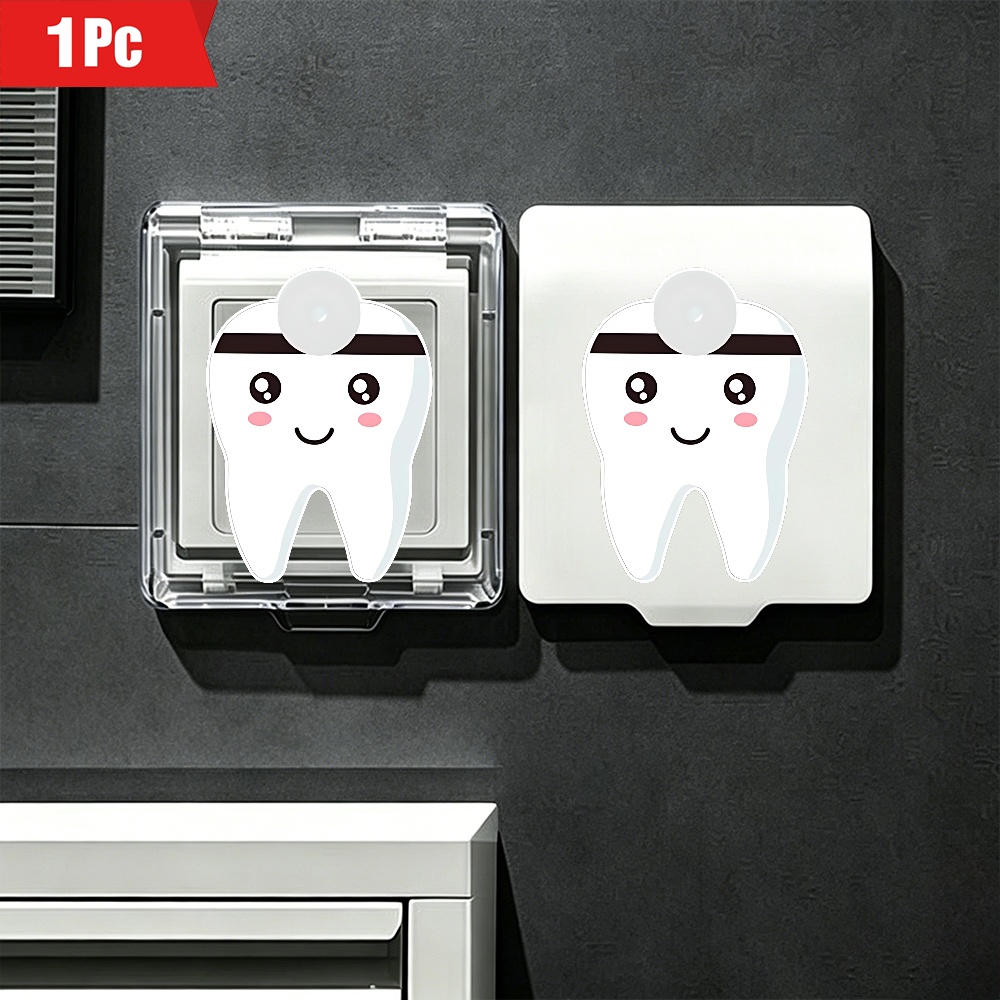 Cute Tooth Electric Socket Cover, Cartoon Tooth-Shaped Protector