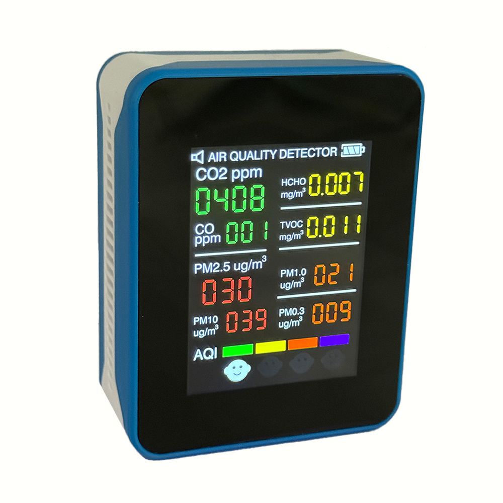 Sensore Gas E Monossido Misuratore Di Qualità Dell'aria Di Anidride Carbonica CO2 Pm2 5 Misuratore Di Inquinamento E Ventilazione Rilevatore Gas Metano - Foto 2