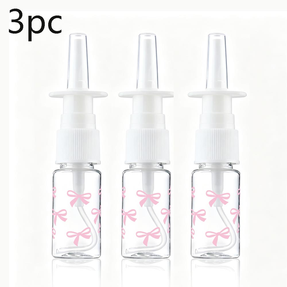 TEMU 3pcs Fine Nose Spray Bottle, Transparent Portable Refillable Travel Dispenser, Water Essential Oil Cosmetic Spray Bottle