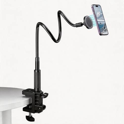 larawan ng item magnetic phone holder, adjustab ° rotation, magnetic stand, desktop mounting bracket, sa