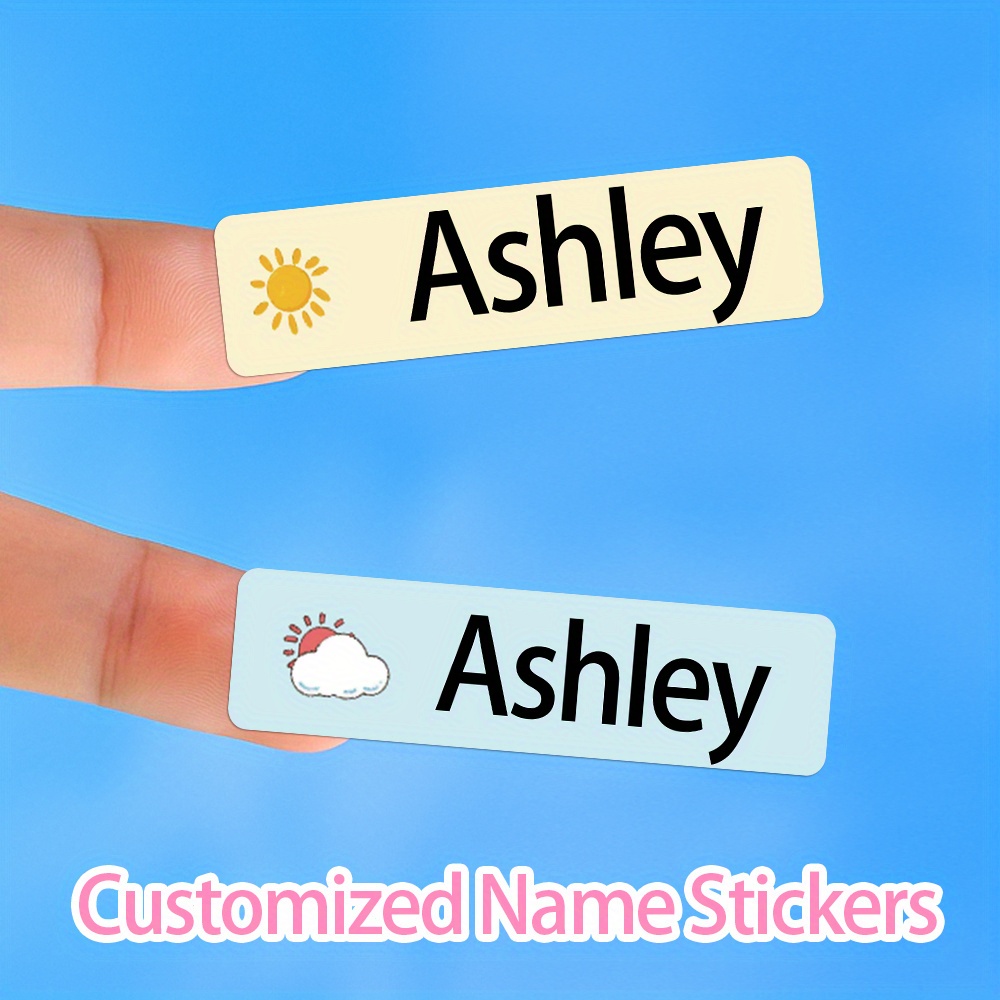 Customized Cartoon Fruit Pattern Name Stickers, 40-1000pcs