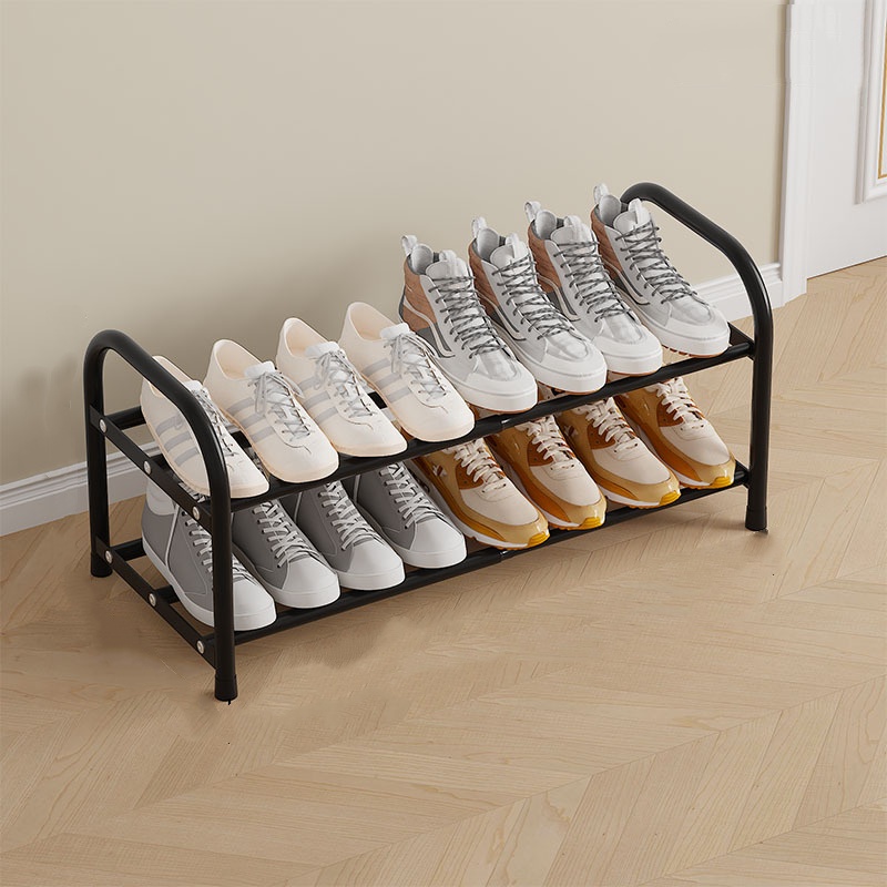 TEMU 4-layer/3-layer/2-layer Heavy-duty Metal Telescopic Shoe Rack, Sturdy And Durable Frame, Material, Adjustable Telescopic Design, Can Expand To