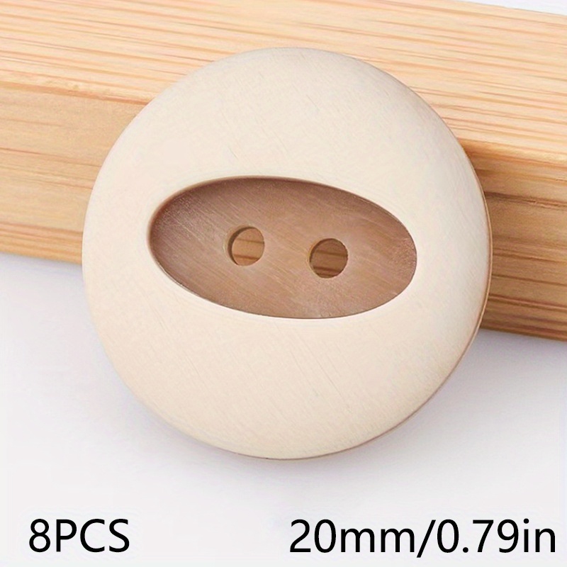 TEMU 8pcs Resin Buttons Wool Coat Trench Coat Double-faced Cashmere Vintage Versatile Coat Buttons Shirt Buttons Suit Jacket Knit Cardigan Buttons