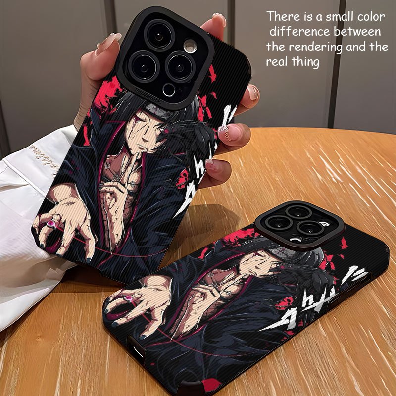 Funda para Móvil: Diseño de Patrón Uchiha Itachi Compatible con iPhone 17, 17 Air, 17 Pro, 17 Pro Max, 16, 16 Plus, 16 Pro, 16 Pro Max, 15, 15 Plus, 15 Pro, 15 Pro Max, 14, 14 Plus, 14 Pro, 14 Pro Max, 13, 13 Pro, 13 Pro Max, 12, 12 Pro, 12 Pro Max, 11, 11 Pro, 11 Pro Max. Funda Resistente a Manchas