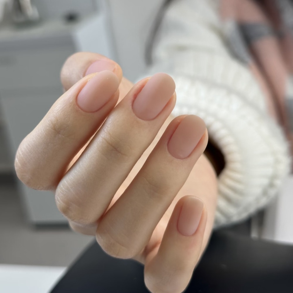 60pcs Handmade Skin-tone Matte Press On Nails Suitable For Daily Wear & - Short Square & Round Reusable Fake Nails, Soft Tips With Pure Desire Nude Color, For Or On-the- Application