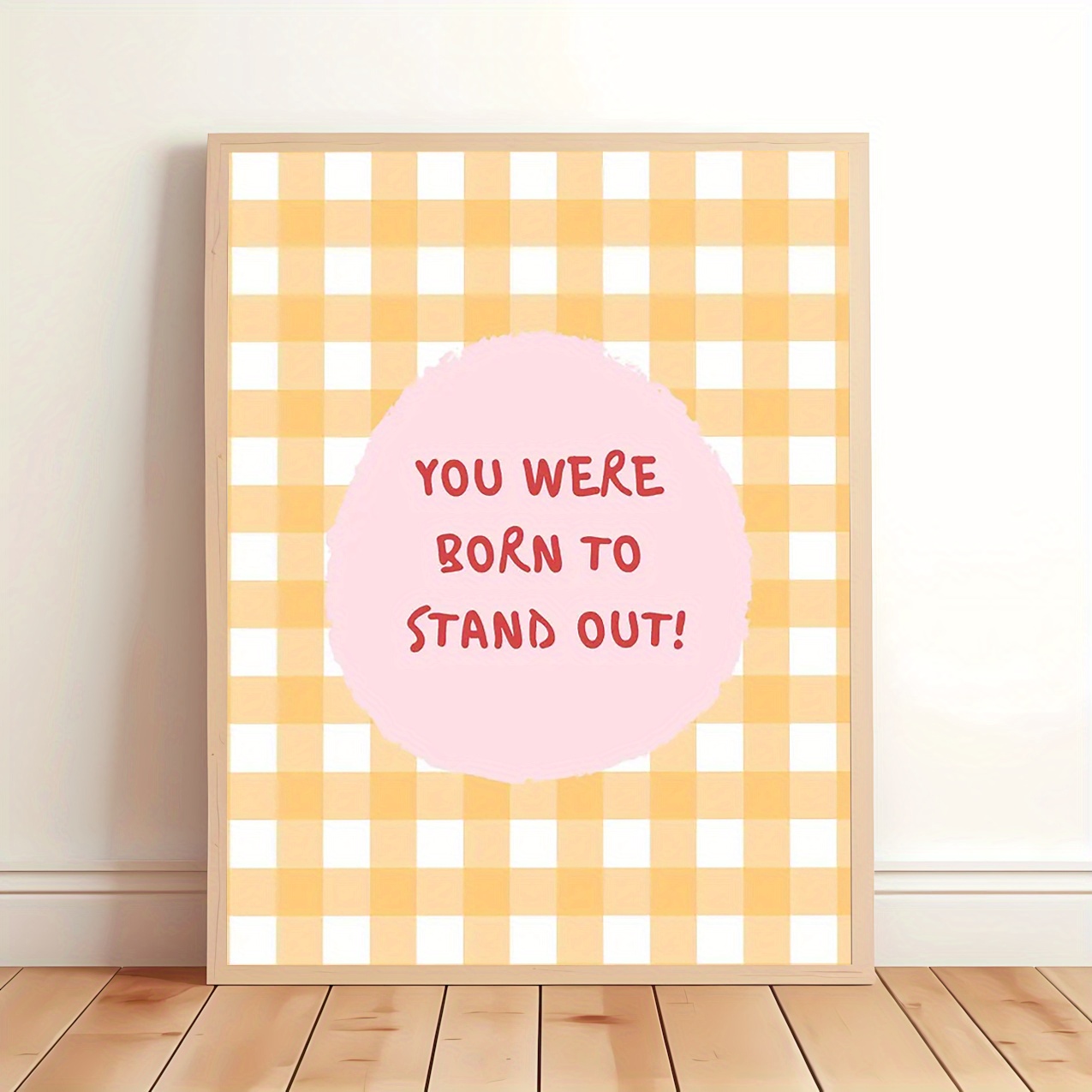 TEMU 1pc, 2d Flat, Frameless, 12x16 Inches, You Wall Art, Vintage Boy Child Wall Art, Inspirational Wall Art, Stylish Nursery Wall Art, Dopamine
