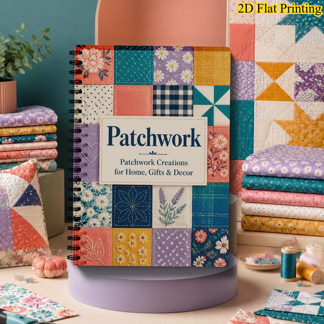 TEMU Quilting Notebook Suitable For Beginners With Color Layout Charts & - Portable Sewing Journal For Quilting Projects, Diy Hand Sewing Planner,