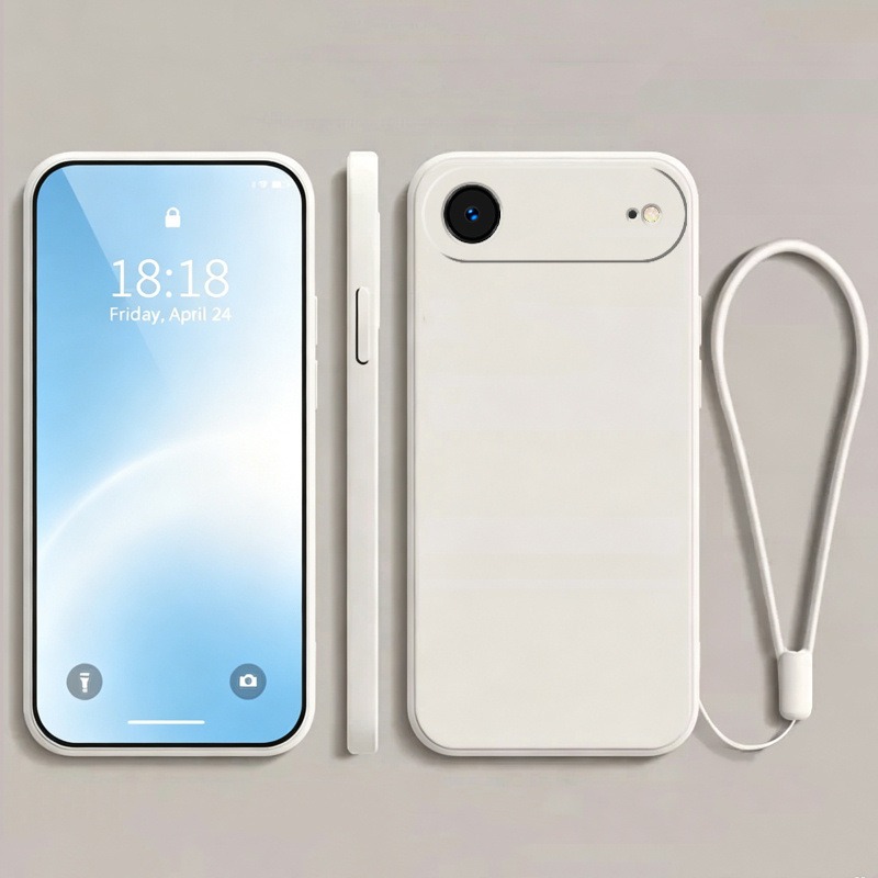 TEMU Phone Case - Phone Case For Iphone 17 Air, Matte White Frosted Texture, Soft Flexible Anti-scratch Anti-fingerprint Anti-sweat Cover With White