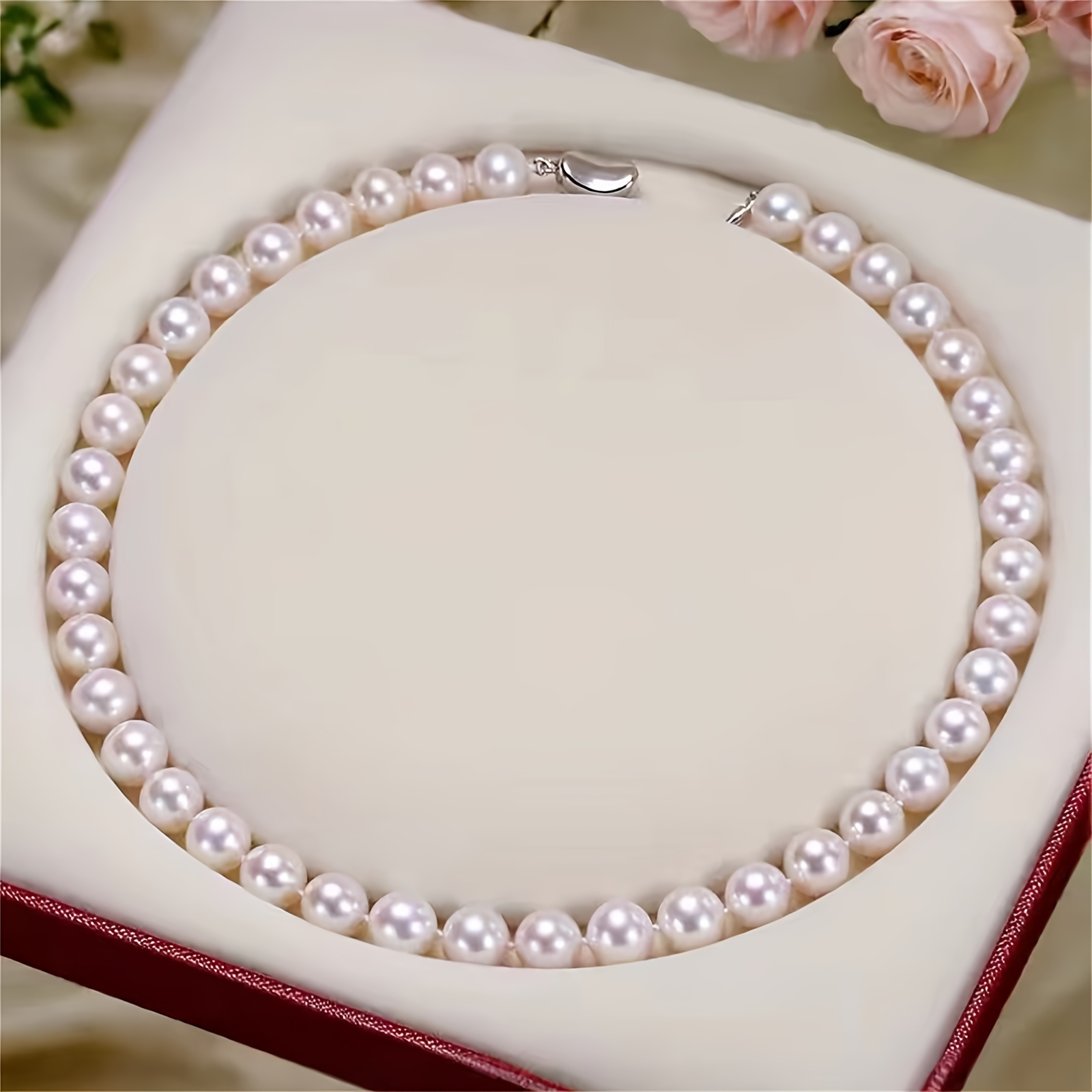 Round Freshwater Pearls Necklace - Gift for Mom, Wedding, Bridesmaid