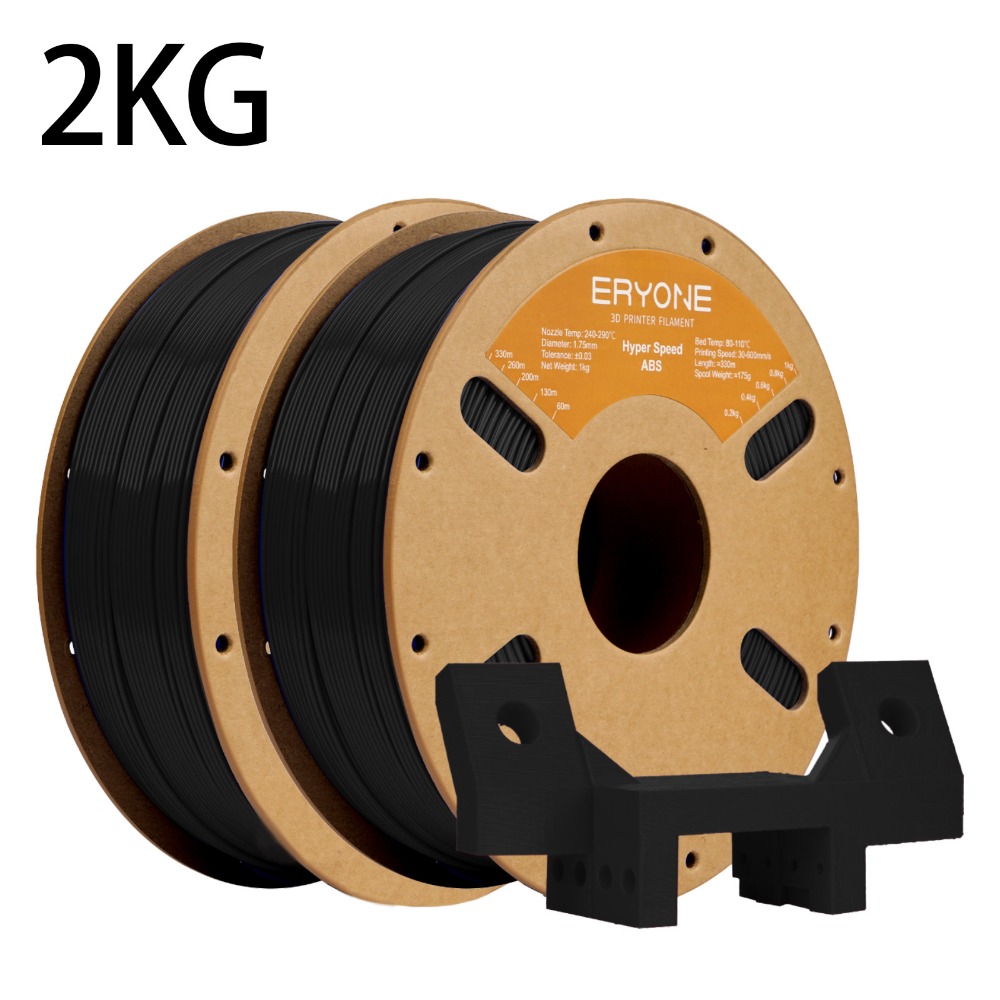 Image of Eryone Abs 3d Printing Materials, Includes 2 Rolls Weighing 2kg, With A Diameter Of 1.75mm And A Tolerance Of +/-0.03mm, Featuring Easy And Vibrant Color