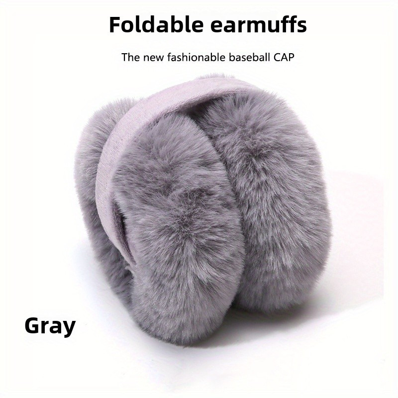 Winter Ear Muffs Women Soft Plush Adjustable Ear Cover Outdoor Warm Accessory Cute Animal Earmuffs Soft Plush Adjustable Ear Warmers  main image 4