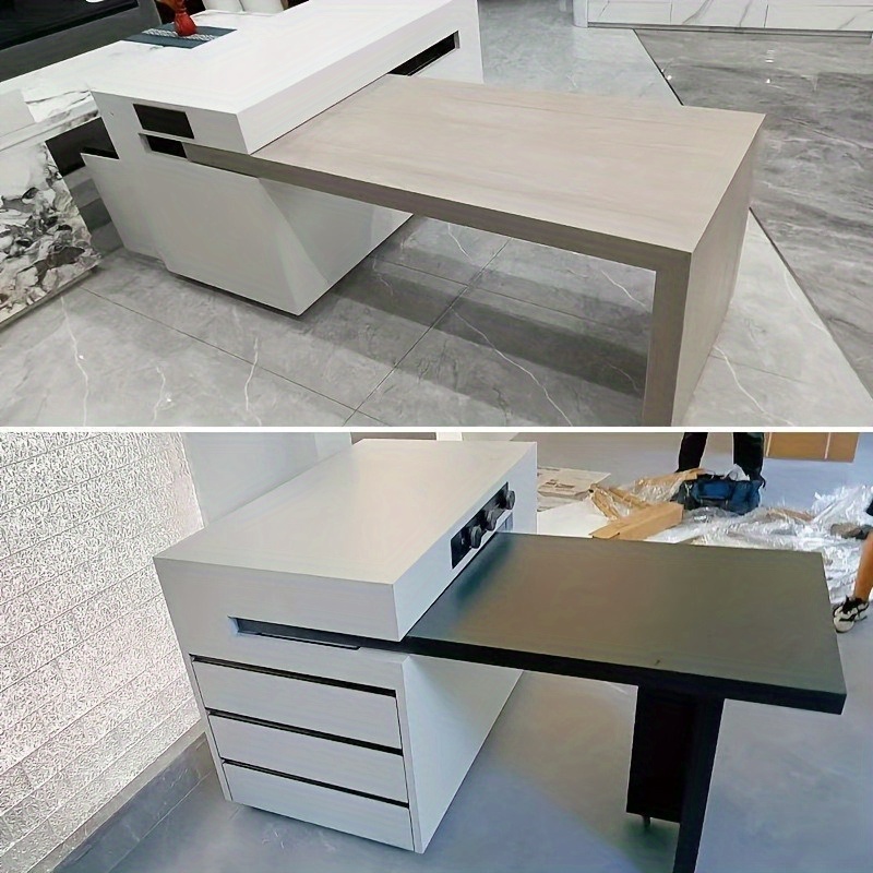 space saving table sliding expanding metal top Temu Oman