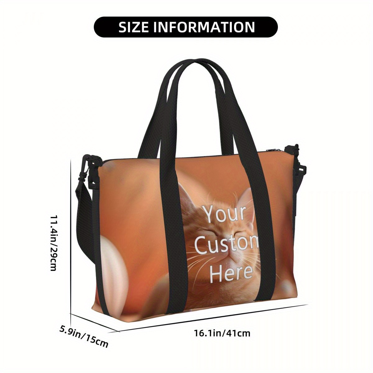 custom photo text duffle bag lightweight adjustable strap   bag for men and   for gym   details 4