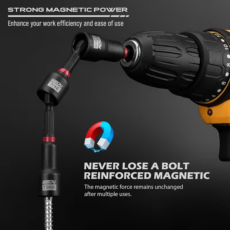 80pcs Impact Magnetic Nut Driver Set with Adapters
