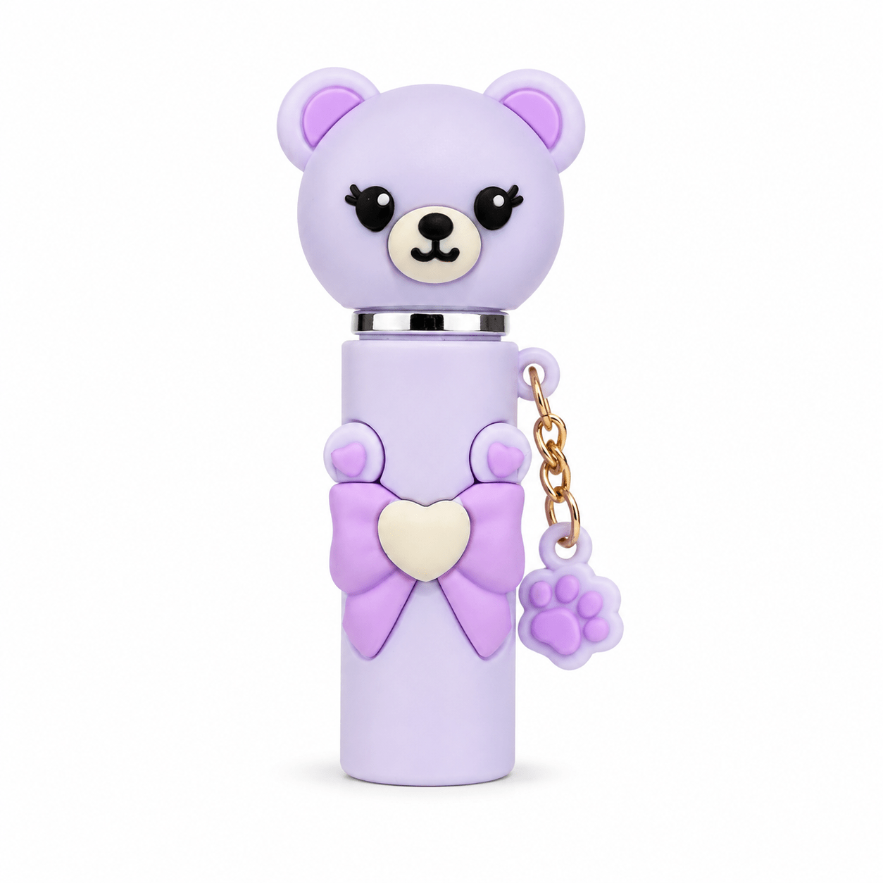 TEMU Cute Bow Refillable Perfume Spray Bottle With Paw Charm Keychain, Portable Mist Atomizer, Detachable Bear Fragrance Cosmetic Container, Kawaii