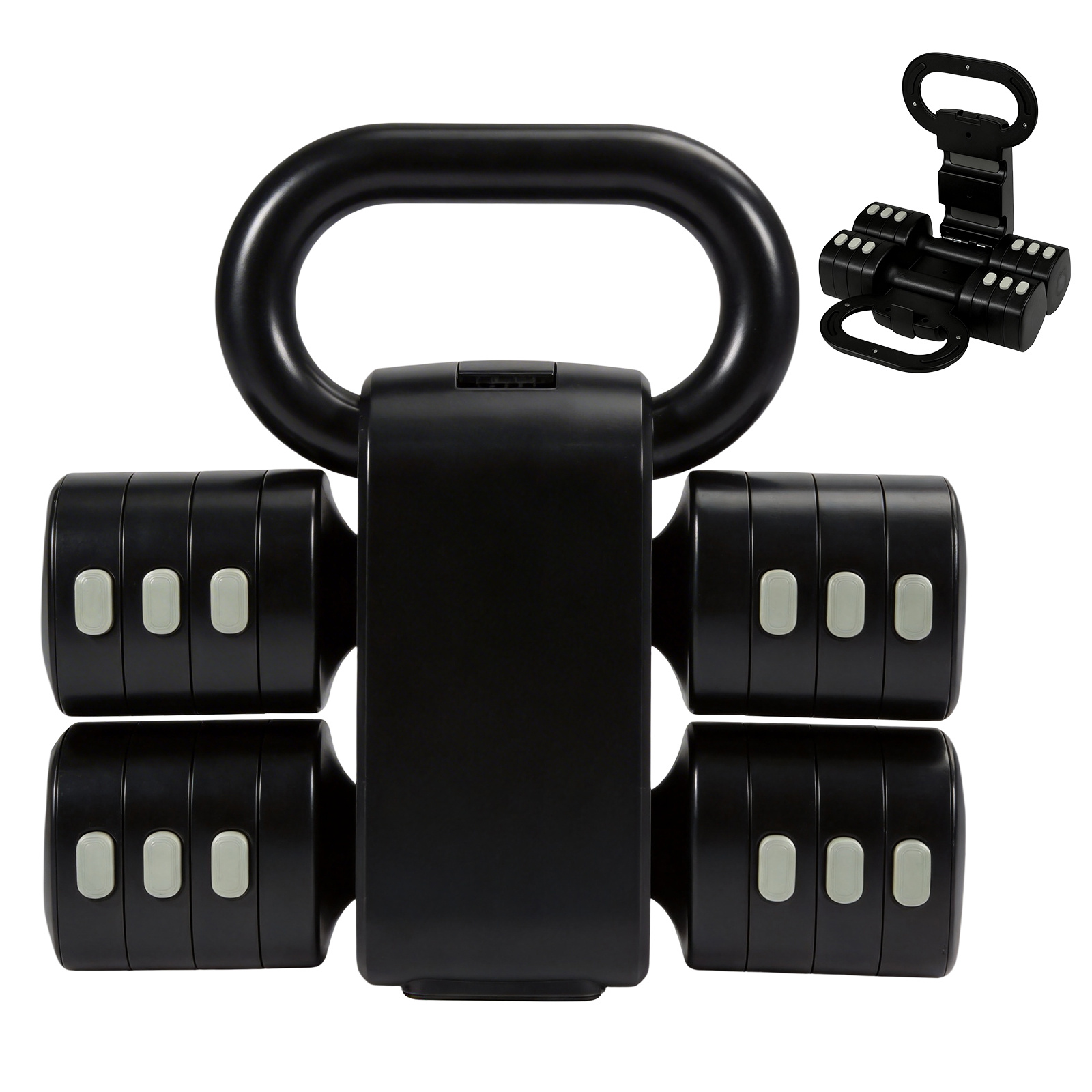 TEMU Set de kettlebell ajustable, set de mancuernas para mujer (2-5 kg), pesas ajustables, kettlebell () para mujer, set de fitness para gimnasio en