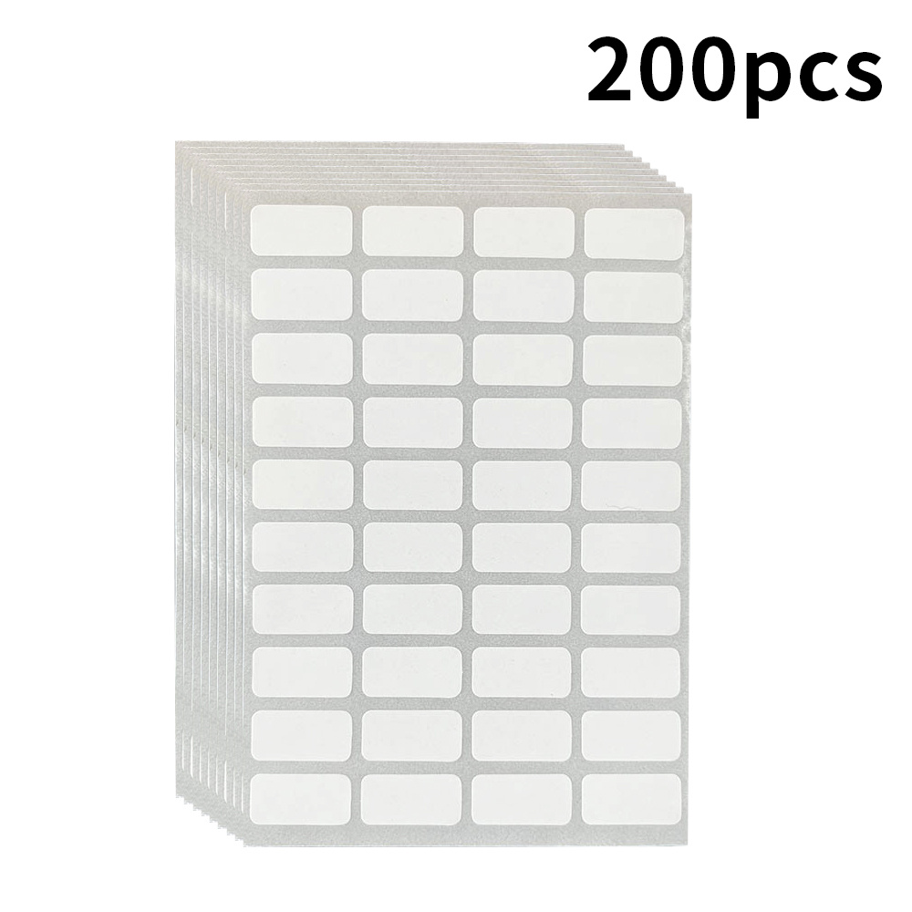 TEMU Industrial Labels 200pcs Office Labels Self Adhesive Stickers For Organization Write On Name Tags White Classification Durable Supplies