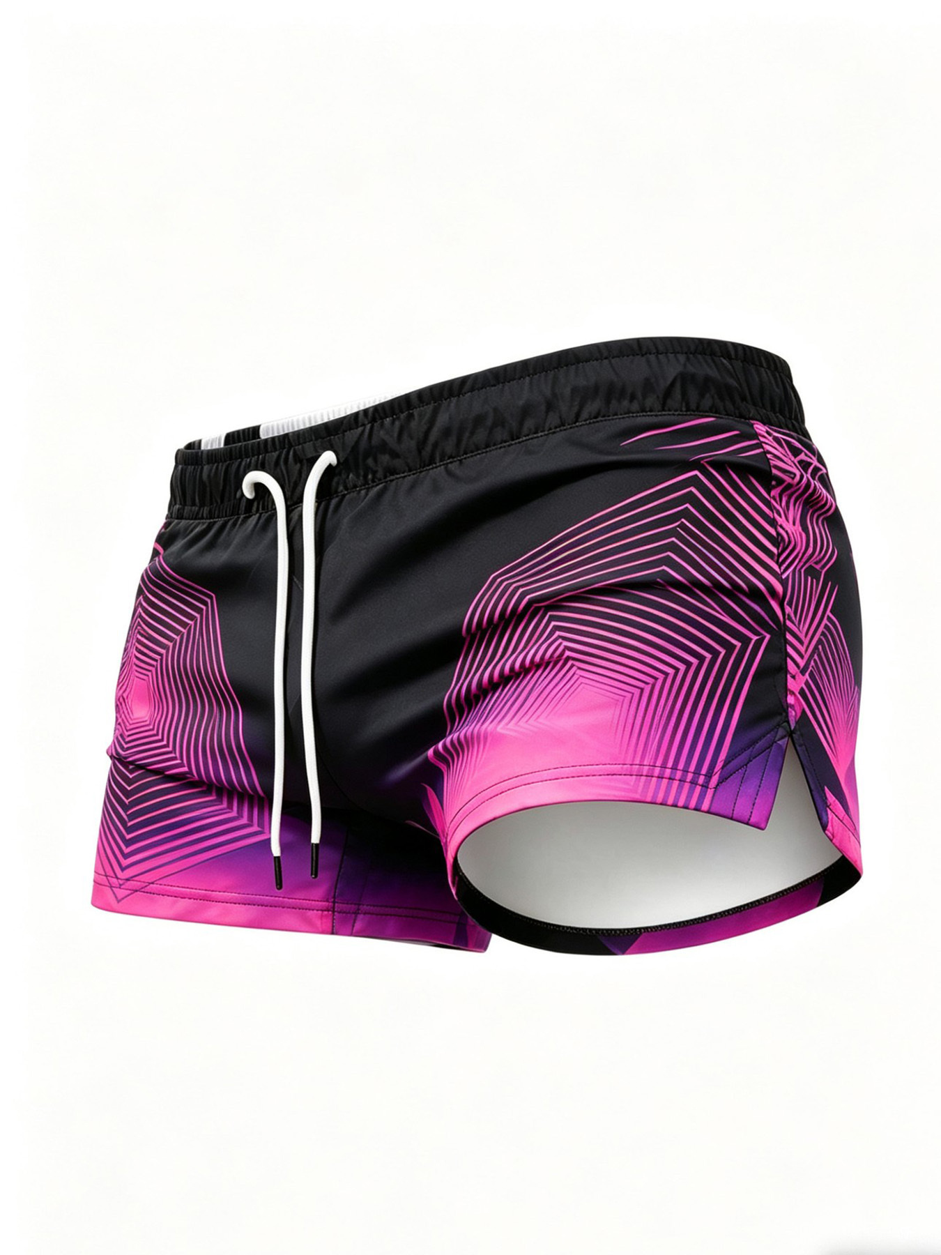 European and American Men s Swim Trunks, Men s Beach Shorts, Fashionable Item  Surfing in  , Essential Men   Vacations, Men s   Items, Men s Swim Trunks, Stylish Men s Pants, Geometric  , Adjustable Draws