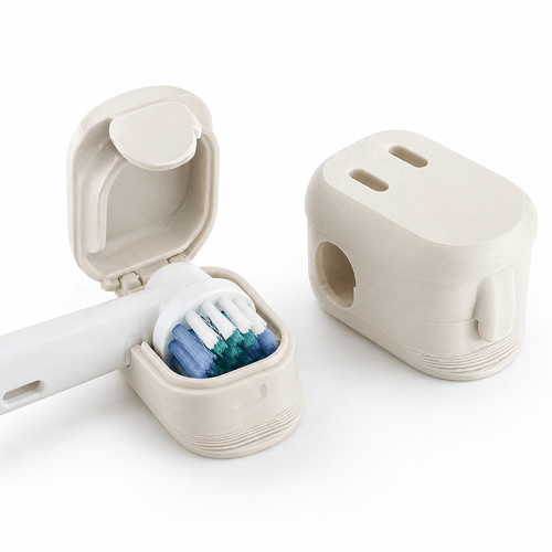 2pcs electric toothbrush head covers with ventilation holes to brush heads stay ventilated and dry reducing odors creative and stylish toothbrush head caps toothbrush protective case lightweight and essential suitable for family