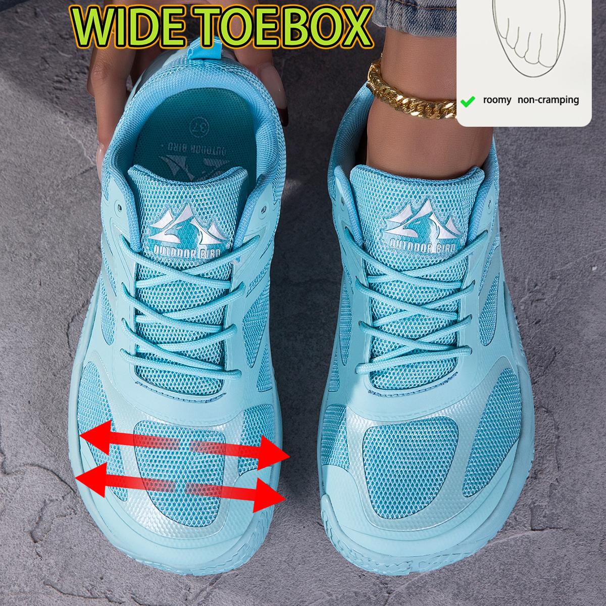 Image of Fashion Ladies Chunky Mesh Sneakers, Wide Toe Box Macaron Light Athletic Walking Shoes, Breathable Upper Mesh Material, Layered Panels, Wide Toe Design, Shock-absorbing Midsole, Soft Inner Pad