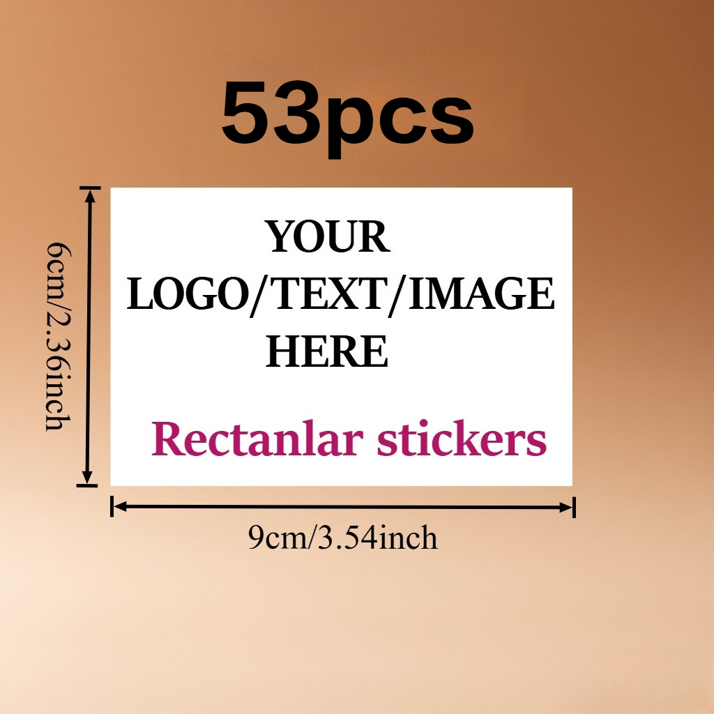 Custom Rectangular Personalized Stickers in Multiple Sizes