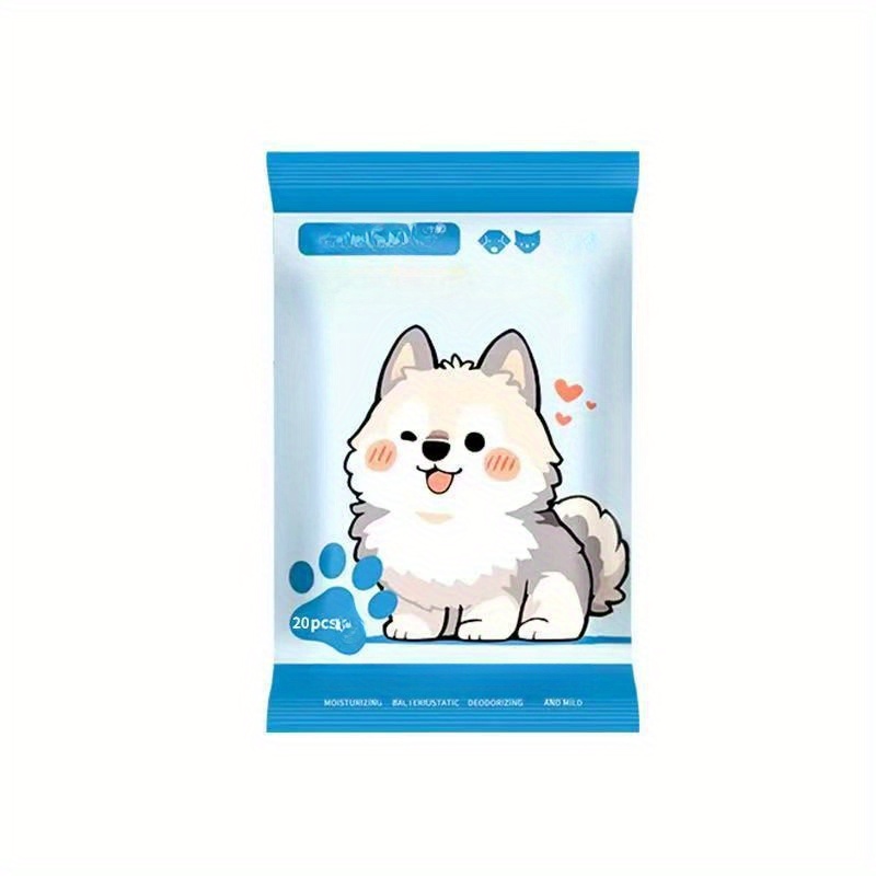 TEMU Pet Cleaning Gloves Disposable Pet Wipes Gloves Dog Wipes Gloves Cat Wipes Gloves Wipes For Pet