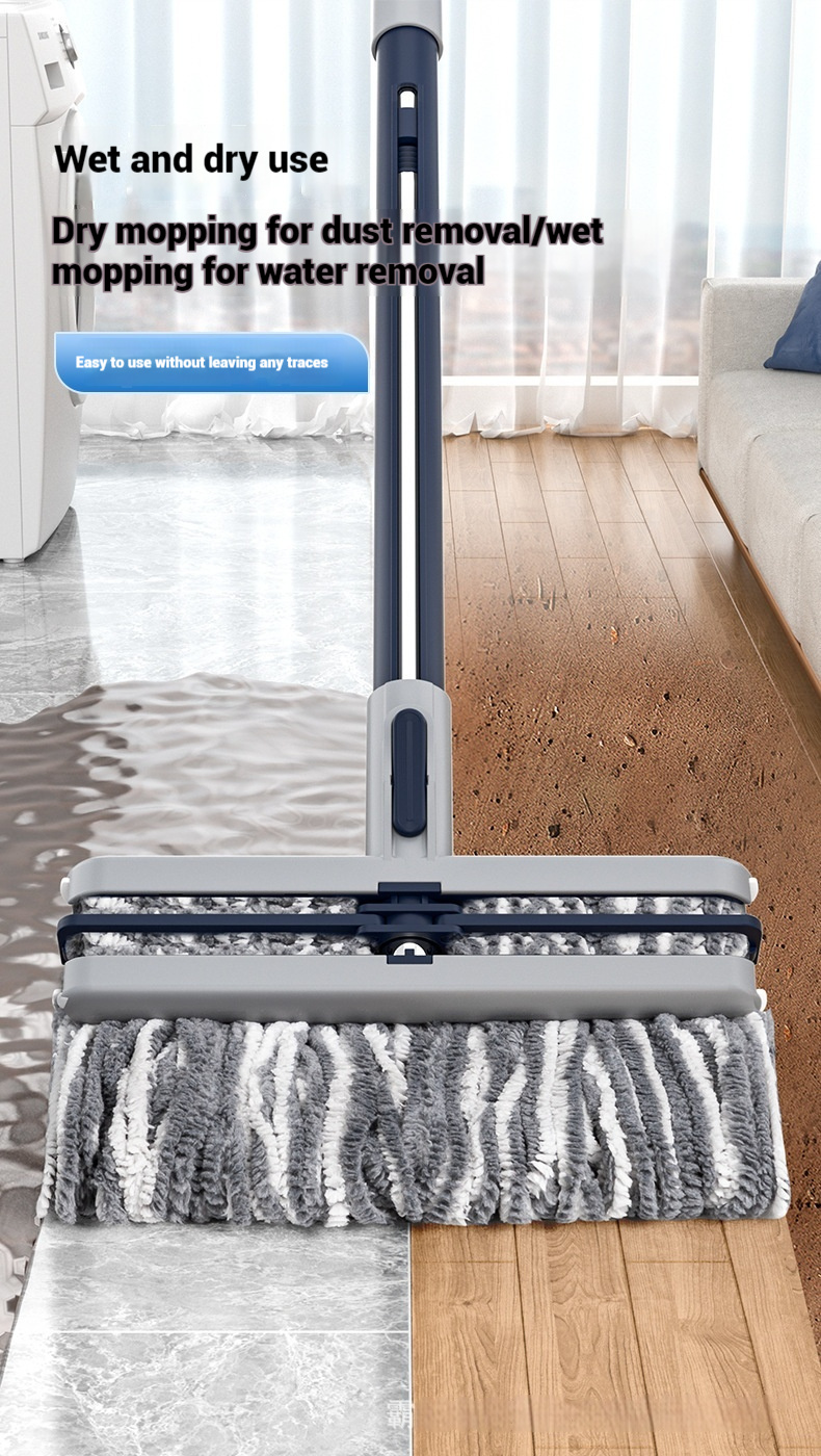 versatile   mop  -dry stainless steel/plastic handle - 25cm thickened cleaning mop for effortless floor, wall, bedroom, living room, bathroom cleaning -   removal, no dead corners, mops for floor cleaning details 4