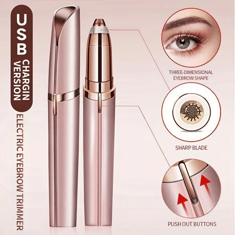 the smart electric eyebrow pencil is designed for   men and women providing   and automatic shaving   serves as a hair removal and grooming tool suitable for birthdays valentines day and gift   its portable and lightweight design   it ideal for use on   eyebrows facial fuzz   lip hair neck fingers armpits and body hair including bikini areas making it   gifting on six  
