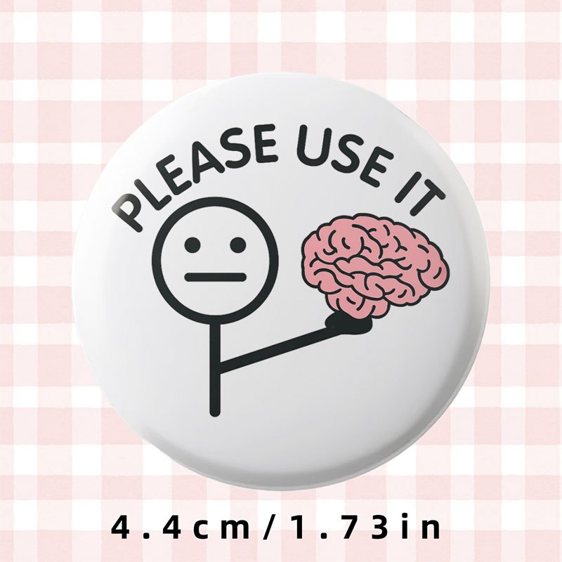 2d Creative Abstract Funny Safety Pin Badge Anime Pattern. Suitable For Badge Additions Gifts, Recommended Decoration Additions For Men And Women - Festival Decorations