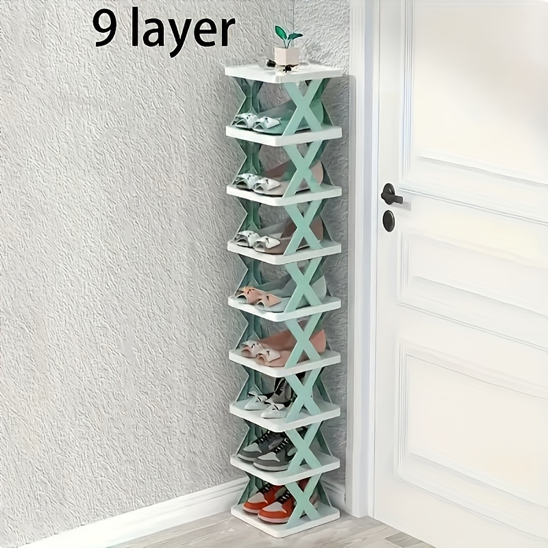 

Space-saving 9-layer Shoe Rack - Pp, Matte , Ladder Design, Multi-functional Plastic Organizer For , Ideal For Entryway, Bedroom, Living Room, Shoe Storage Organizer