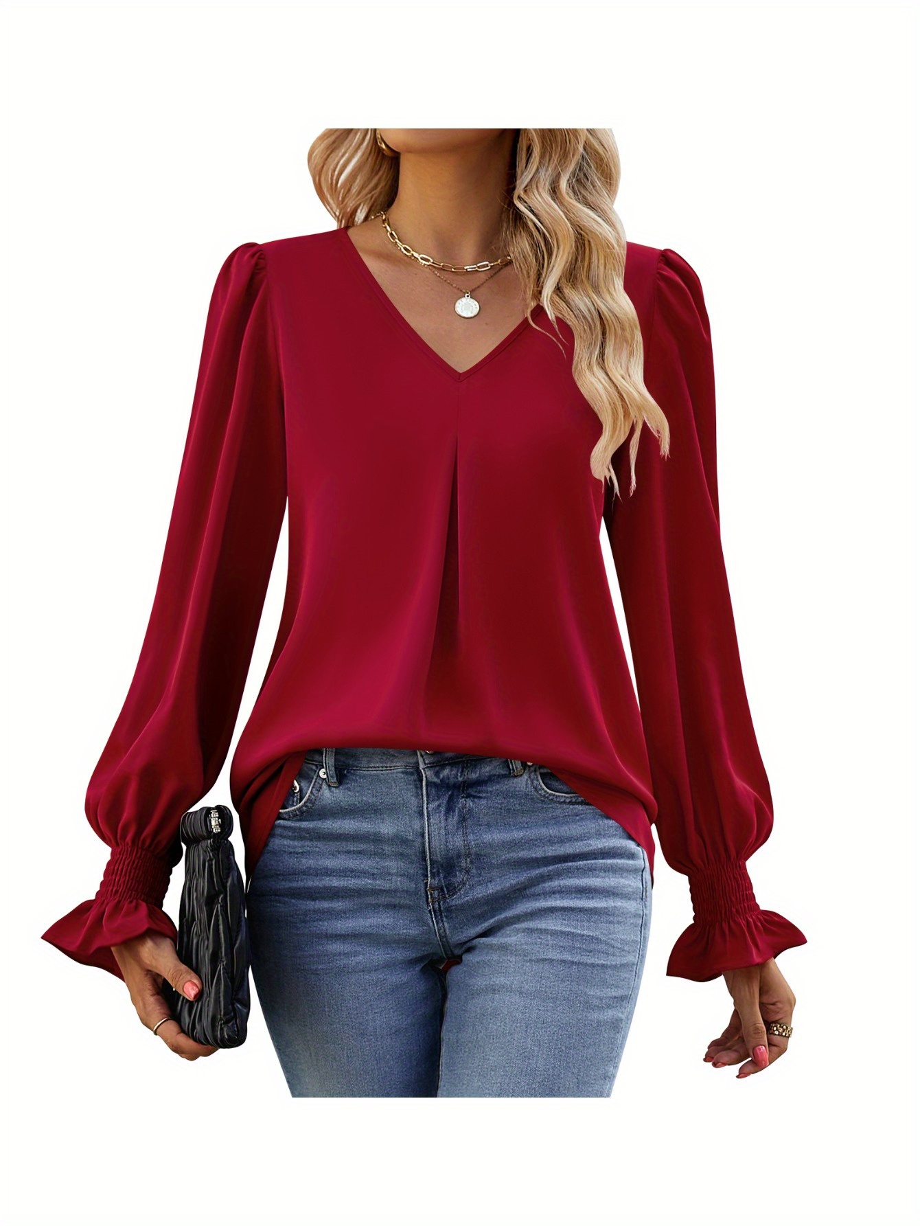 blouses with flowy sleeves