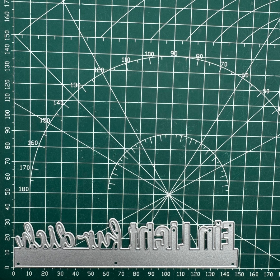 German Letter For You Metal Cutting Dies For Scrapbooking Card Making Stencils Embossing Craft Decoration
