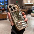 phone case for iphone 16 pro max 15 plus 14 11 xr xs western inspired art shockproof soft silicone cover