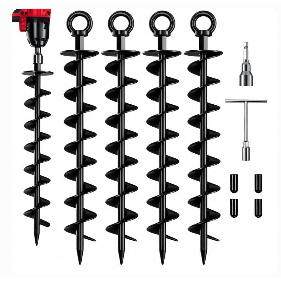 ground anchors screw sold on Temu United States
