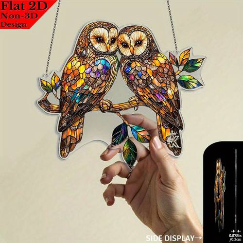 2d plat - plan 2d, 1pc de décoration de fenêtre de en verre teinté - design mystérieux de , 7.87x6.97 pouces, couleurs vibrantes, convient pour chambre ou bureau, pour les ou les passionnés de , décoration dintérieur de