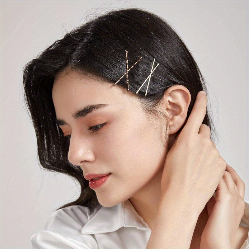 hair clip set 102   set braided hair clips for women bobby pins 60pcs   elastics ties 30pcs snap hair clips 12pcs blonde Product details 2