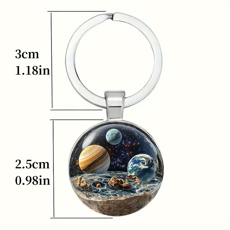 1pc planets themed keychain earth moon jupiter Temu United Kingdom