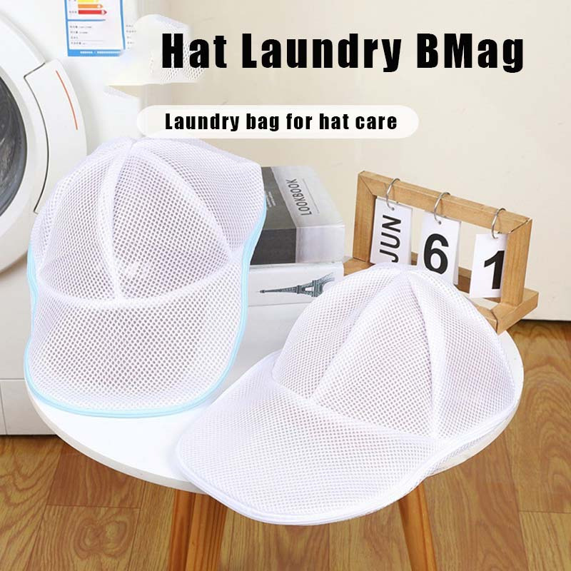 

1pc Cool & Stylish Hat Cleaner - Washing Bag For Baseball Caps, Fits Washing Machines & Dishwashers, Ideal For Flat & Curved Hats