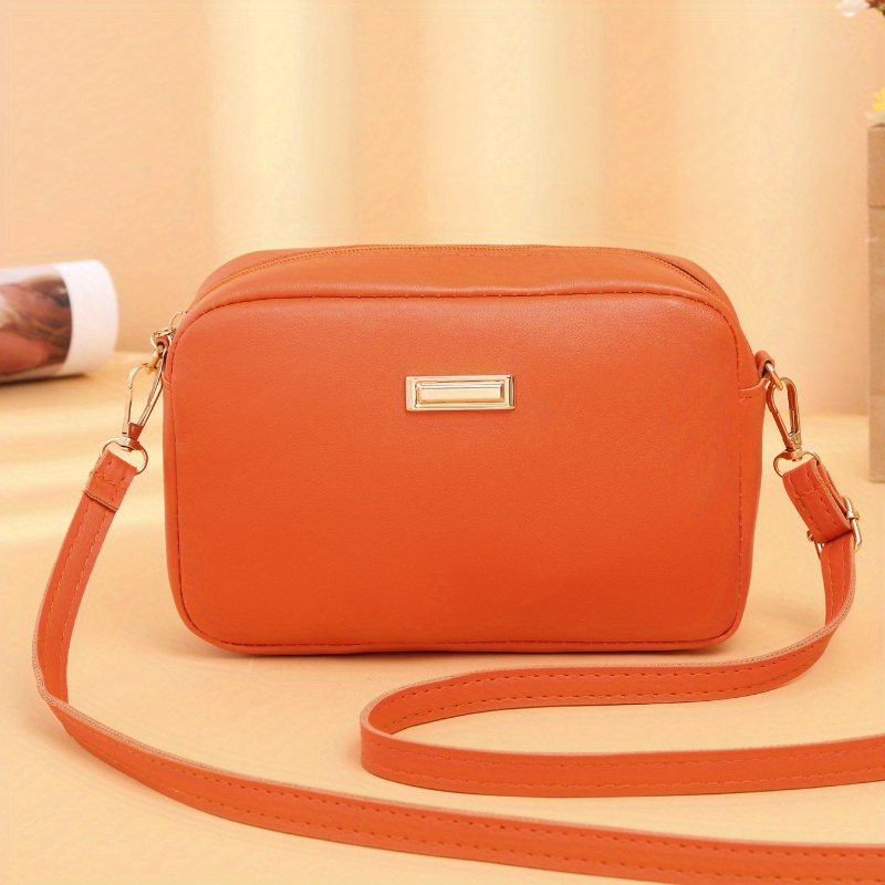 Simple And Trendy, New Women's Shoulder Bag, Versatile And Fashionable, Cross-body Shoulder Bag, Simple Solid Color Camera Bag