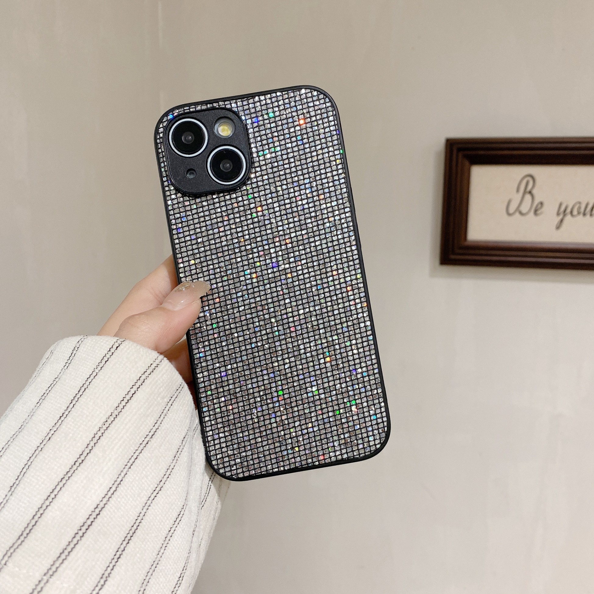 TEMU Custodia per cellulare: glitterata 16 per cellulare nuovo iPhone 16 Pro Max Sense 15 14 Set 13 16 Pro -caduta 15 Pro Max applicazione femminile