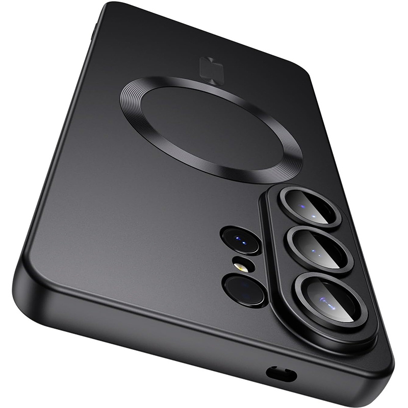 E-shop Handyhülle - Luxuriöse magnetische kabellose Matt-Design Stoßfeste weiche Handyhülle Geeignet für Samsung Geeignet für Galaxy S26 Ultra S26 Plus