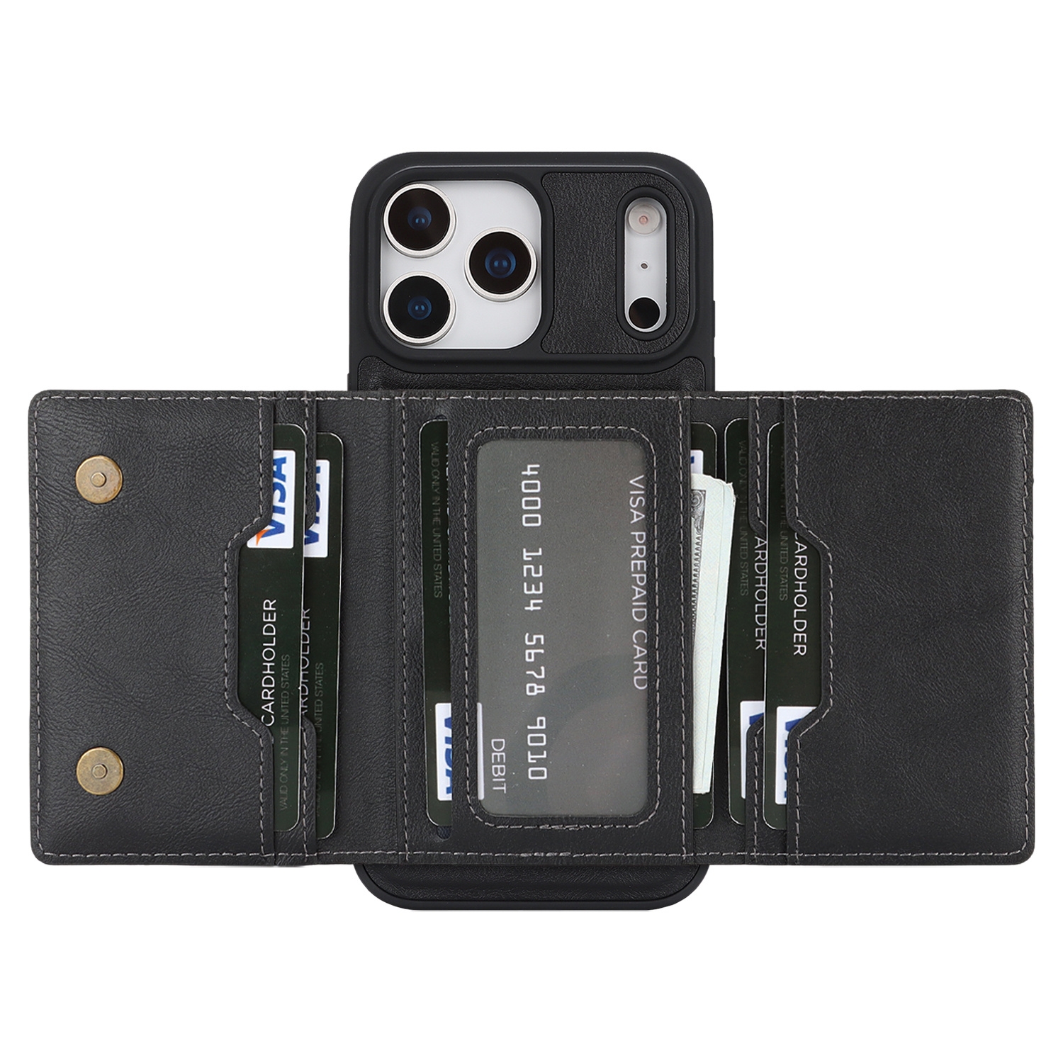 TEMU Phone Case: Suitable For Iphone 17 Pro Max Phone Case, Business-grade High-end Solid Color Case For 17 Series And 17 Air. Magnetic Holder  