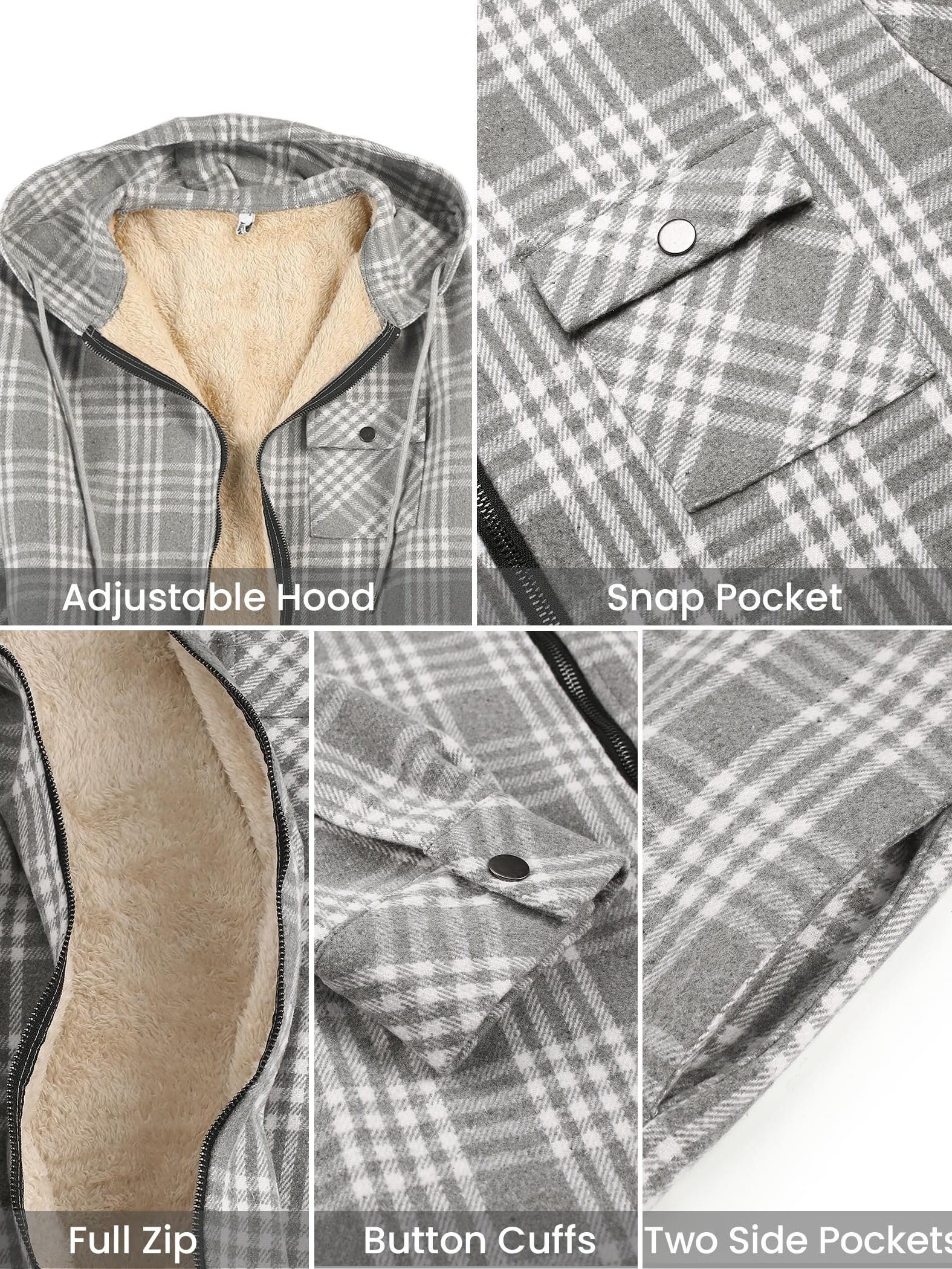 Chaqueta Franela Hombre Forrada Sherpa - Acabado Premium Garantizado