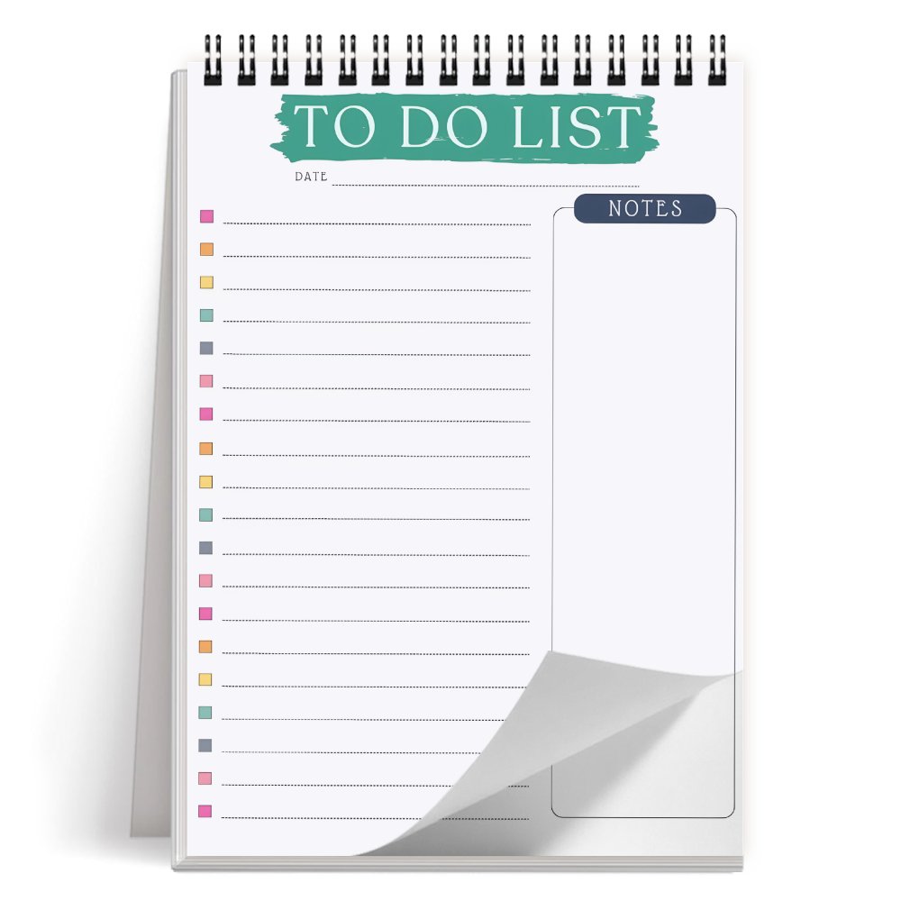 TEMU 1pc An Aesthetic To-do List Notebook Designed For Work, Featuring An Undated Daily Planner With A Task Checklist And Notes Section, Suitable For
